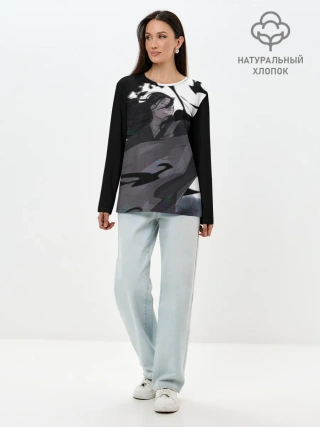 Лонгслив женский. Хлопок / Магическая Битва