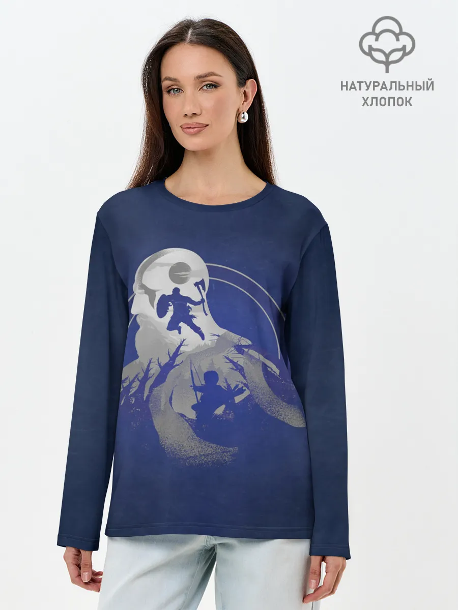 Лонгслив женский. Хлопок / Gods family