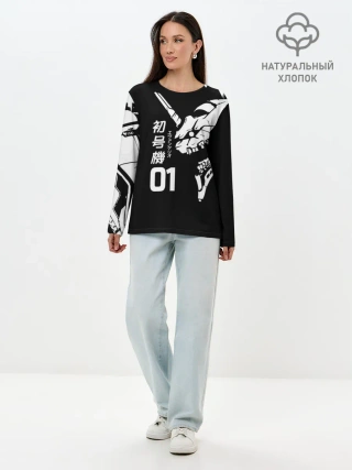 Лонгслив женский. Хлопок / Eves Rage