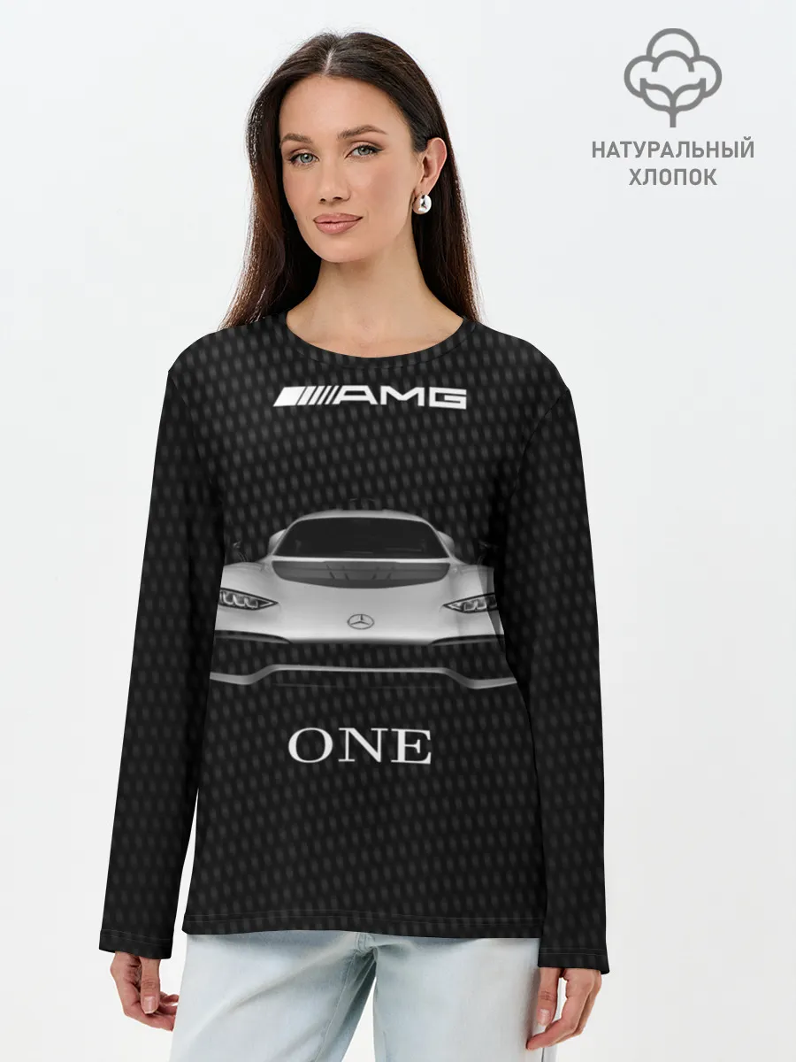 Лонгслив женский. Хлопок / AMG Progect One