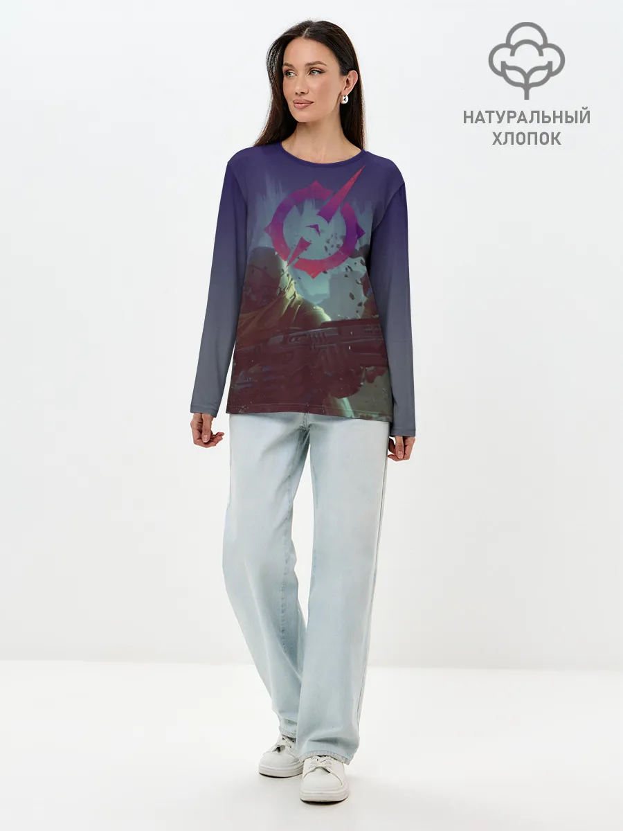 Лонгслив женский. Хлопок / Outriders