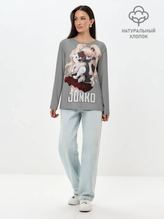 Лонгслив женский. Хлопок / MONOKUMA / JUNKO