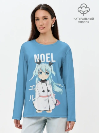 Лонгслив женский. Хлопок / Ноэль / Noel / Небесный метод