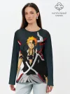 Лонгслив женский. Хлопок / Блич Ичиго Куросаки