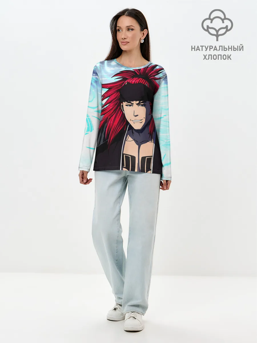 Лонгслив женский. Хлопок / Рэндзи Абараи Блич