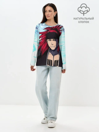Лонгслив женский. Хлопок / Рэндзи Абараи Блич