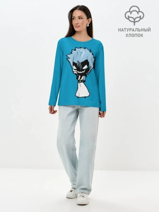 Лонгслив женский. Хлопок / Гриммджоу. Блич