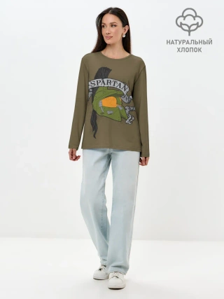 Лонгслив женский. Хлопок / Halo Spartans