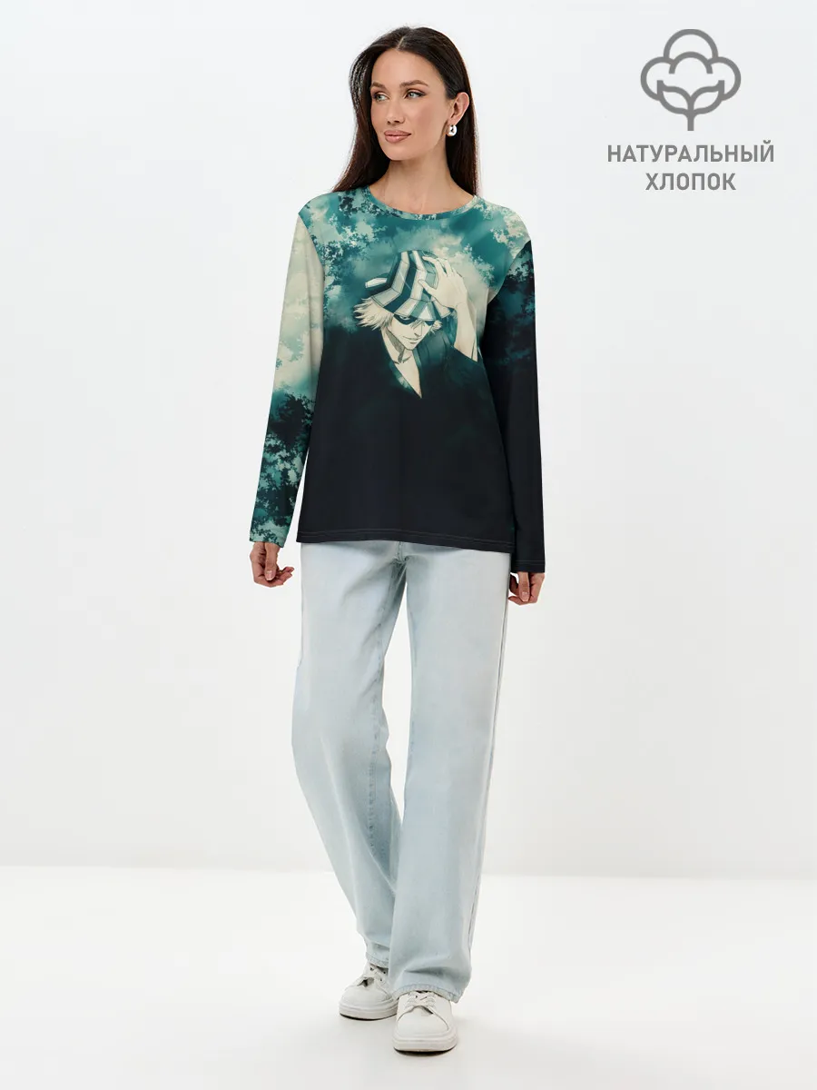 Лонгслив женский. Хлопок / Bleach | Кискэ Урахара