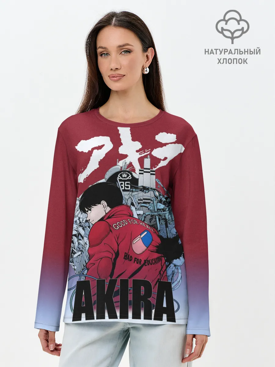 Лонгслив женский. Хлопок / Акира