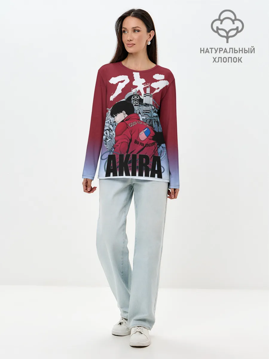 Лонгслив женский. Хлопок / Акира