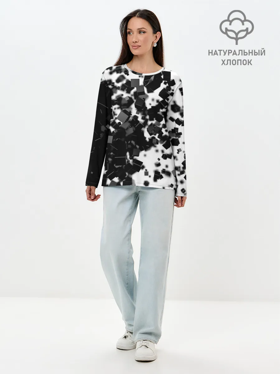 Лонгслив женский. Хлопок / KUBIKI