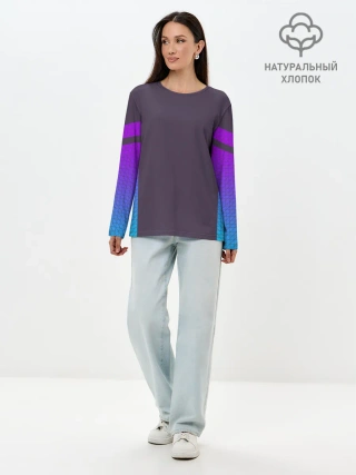 Лонгслив женский. Хлопок / НЕОНОВЫЙ КОСТЮМ / NEON