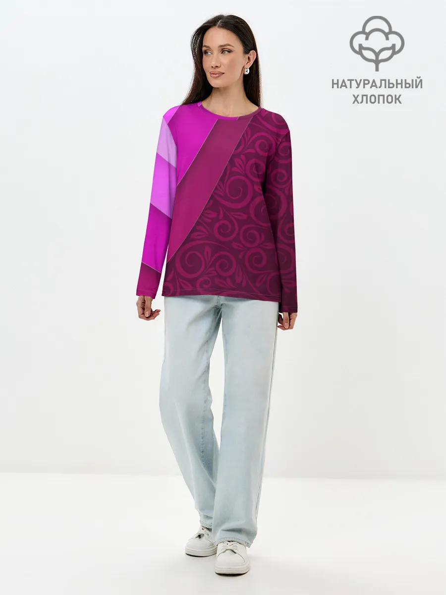 Лонгслив женский. Хлопок / BUTTERFLY