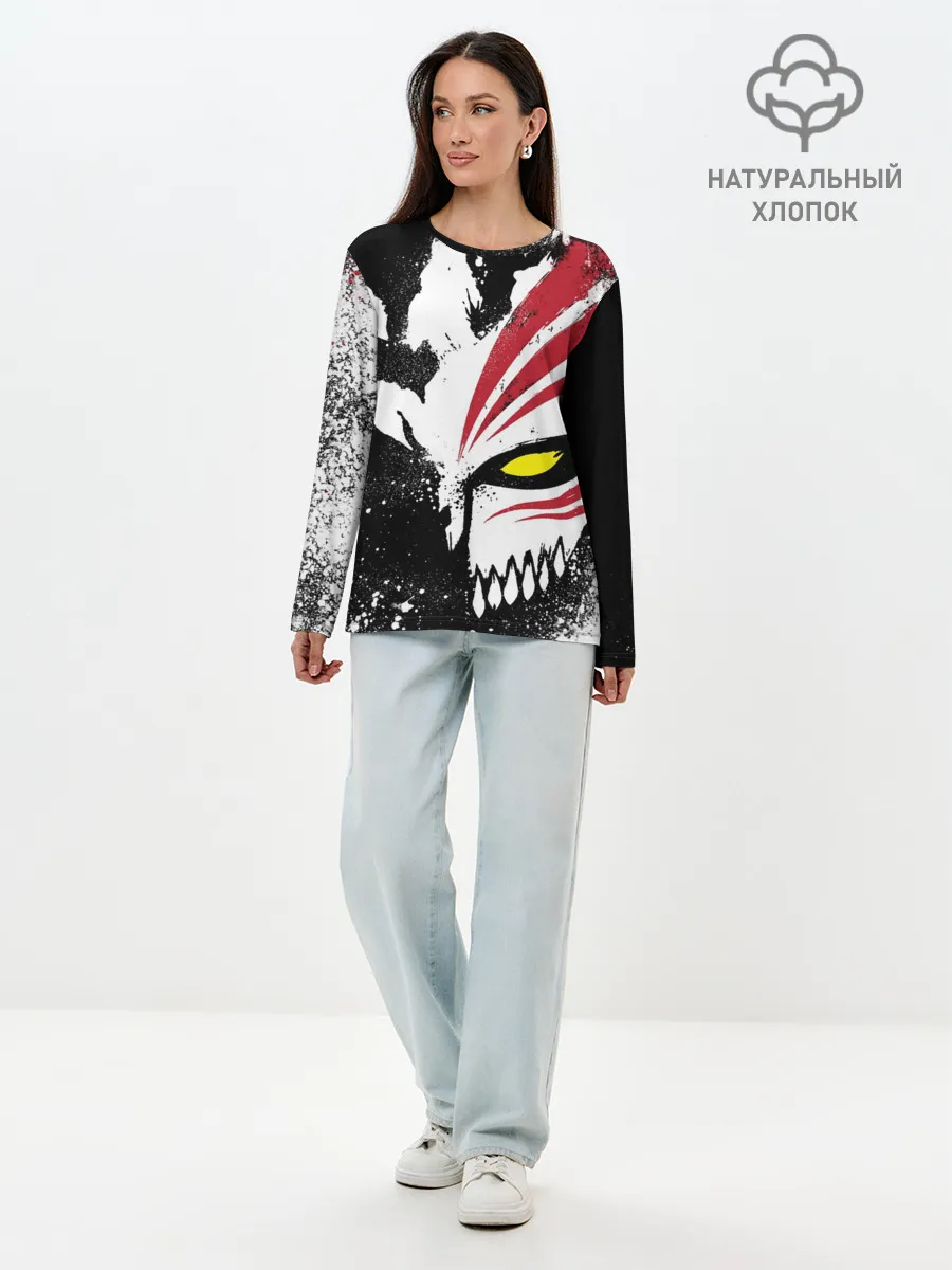 Лонгслив женский. Хлопок / БЛИЧ МАСКА | BLEACH