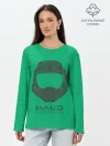 Лонгслив женский. Хлопок / Хэйло грин
