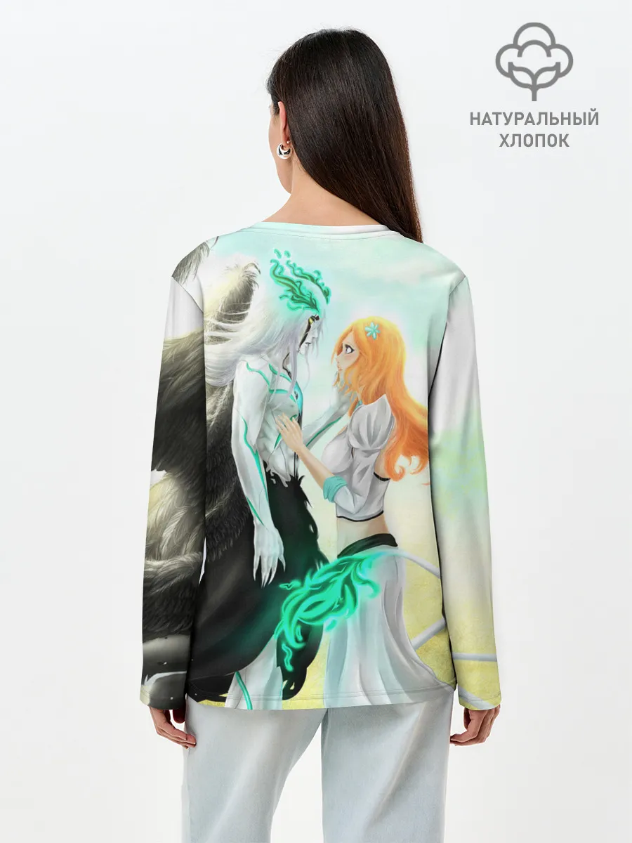 Лонгслив женский. Хлопок / Bleach Grimmjow and Orihime