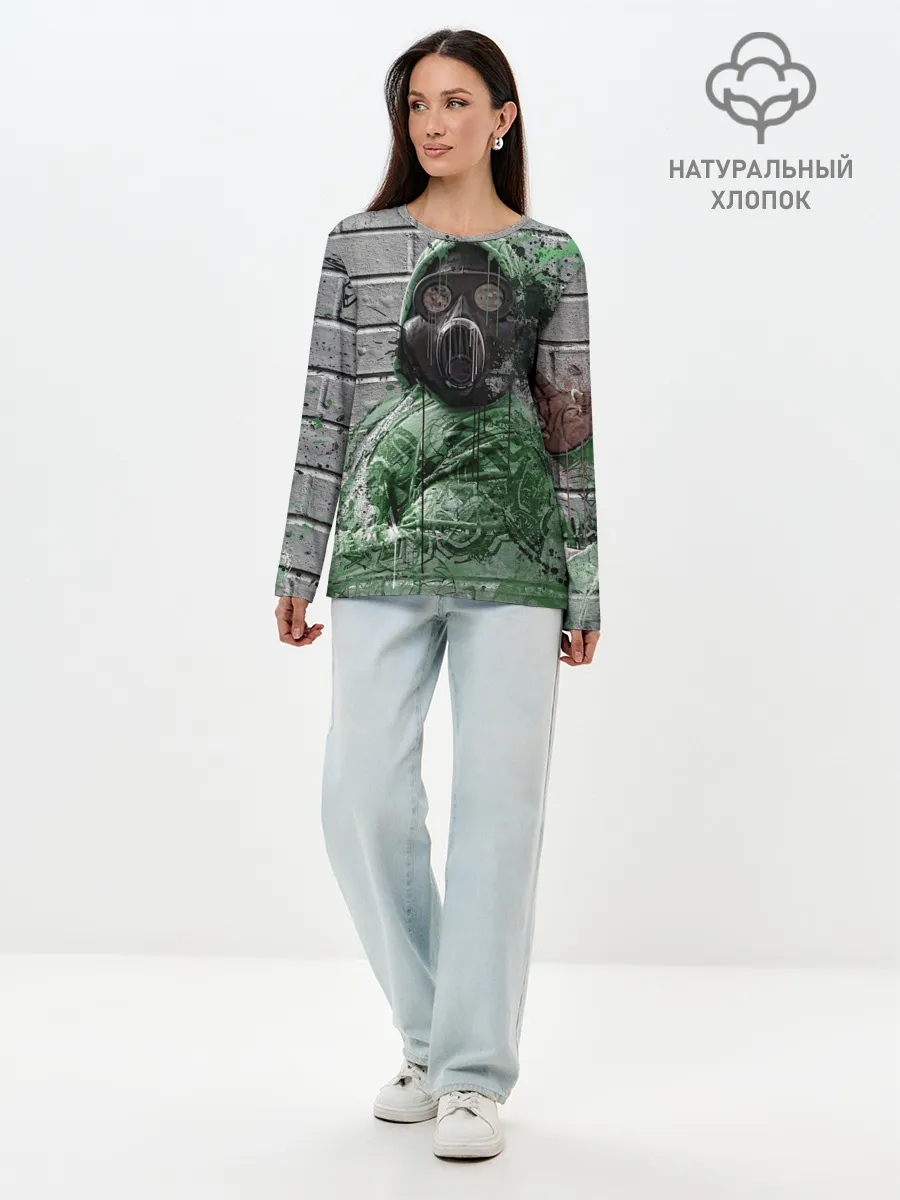 Лонгслив женский. Хлопок / Сталкер | Метро