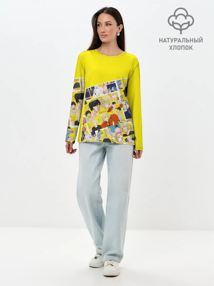 Лонгслив женский. Хлопок / Banana Fish