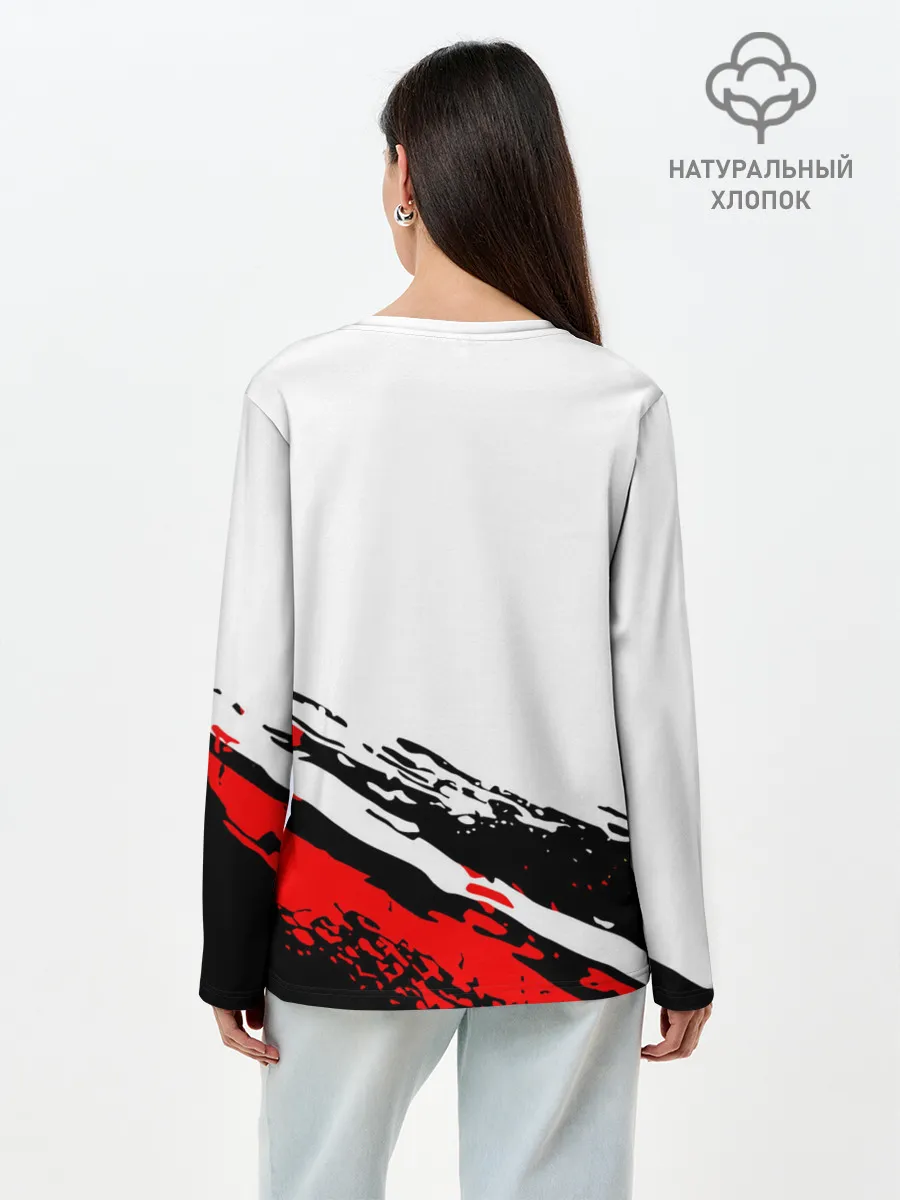 Лонгслив женский. Хлопок / Agatsuma Zenitsu Kimetsu no Yaiba
