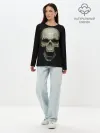 Лонгслив женский. Хлопок / SKULL