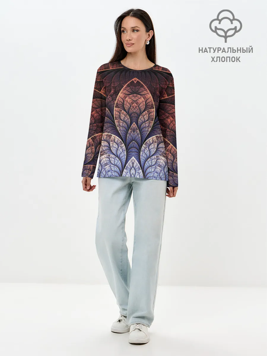 Лонгслив женский. Хлопок / LOTUS