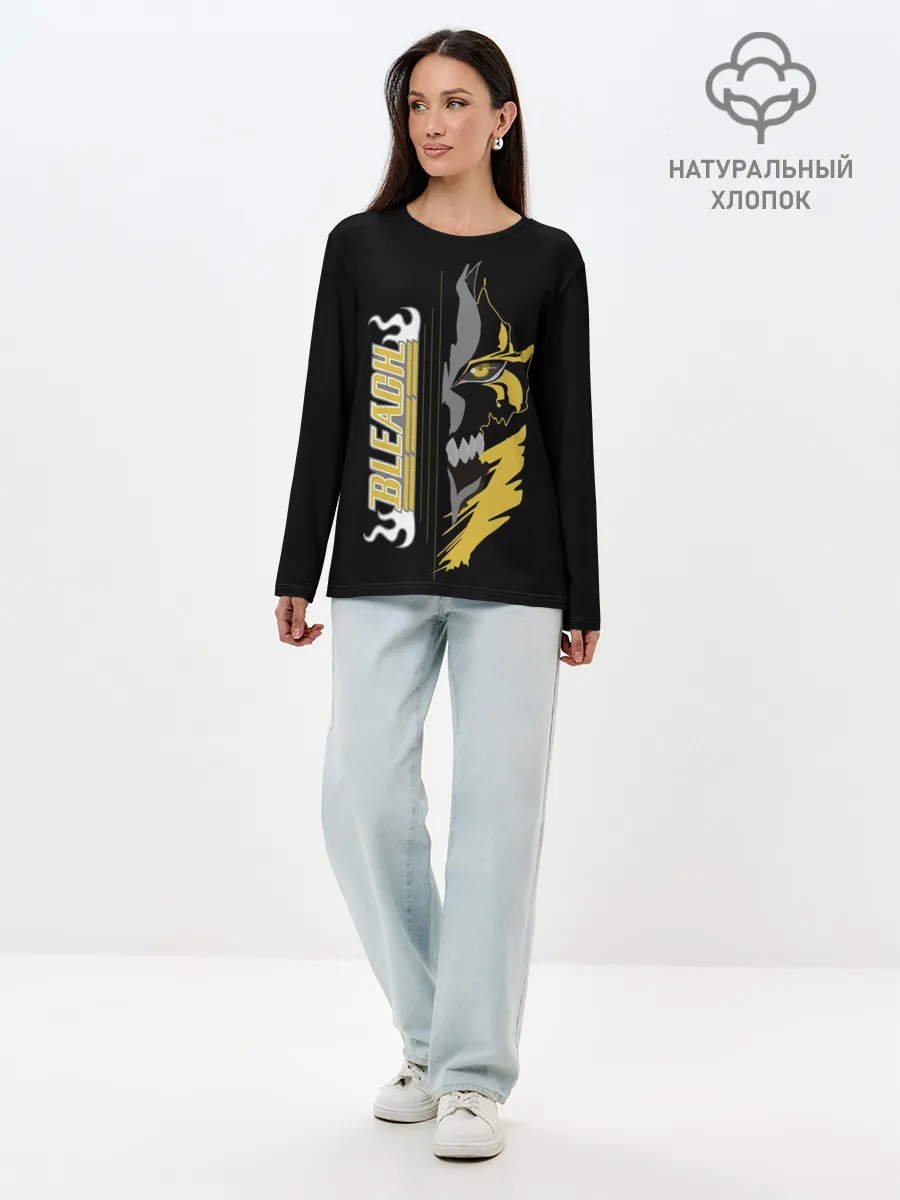 Лонгслив женский. Хлопок / Shinigami mask Bleach