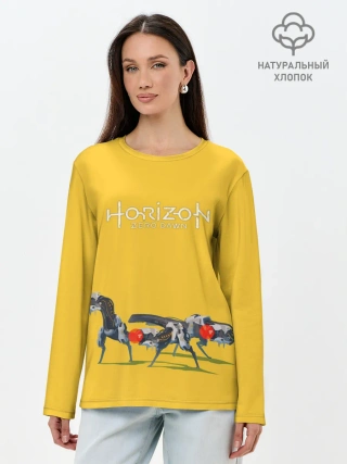 Лонгслив женский. Хлопок / Элой на охоте