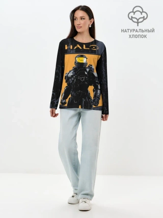 Лонгслив женский. Хлопок / Halo Chef