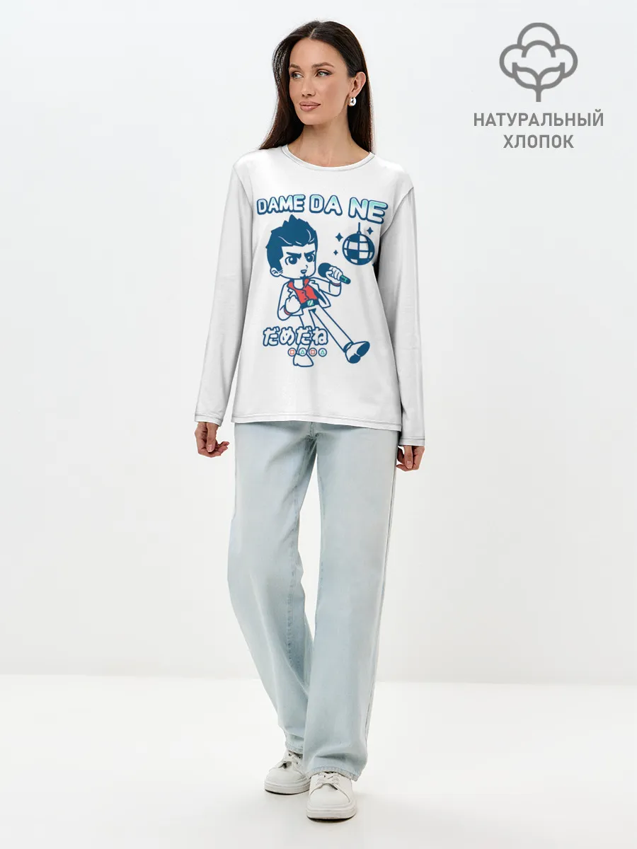 Лонгслив женский. Хлопок / Yakuza Karaoke