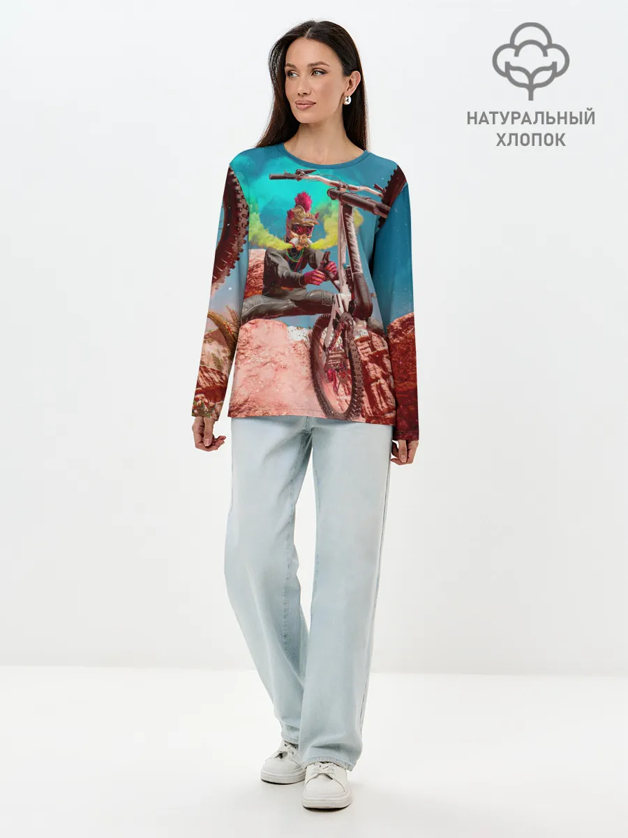 Лонгслив женский. Хлопок / Riders Republic