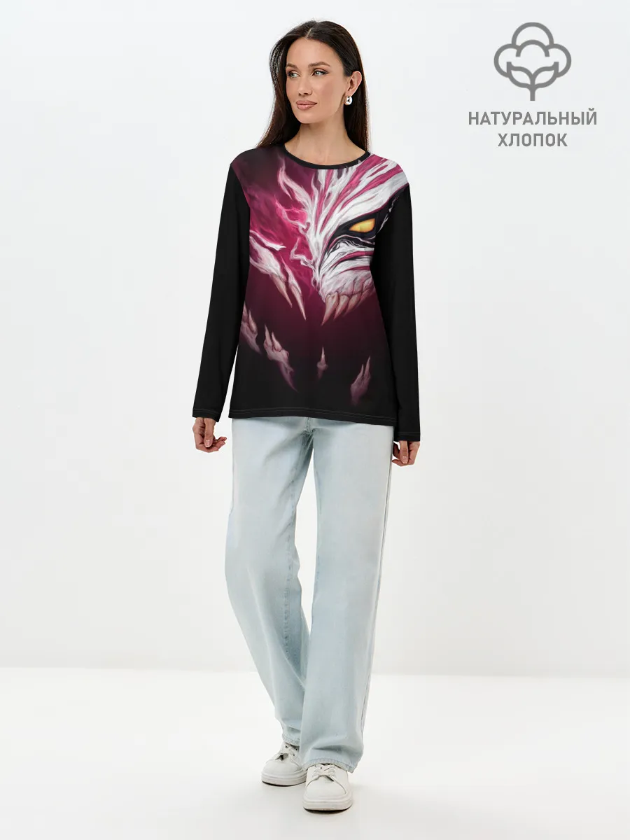 Лонгслив женский. Хлопок / ИЧИГО БЛИЧ | BLEACH