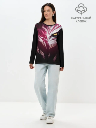 Лонгслив женский. Хлопок / ИЧИГО БЛИЧ | BLEACH