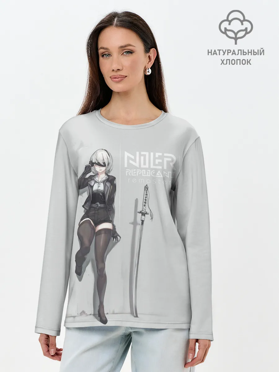 Лонгслив женский. Хлопок / NIER REPLICANT REMASTER
