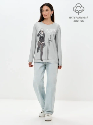 Лонгслив женский. Хлопок / NIER REPLICANT REMASTER