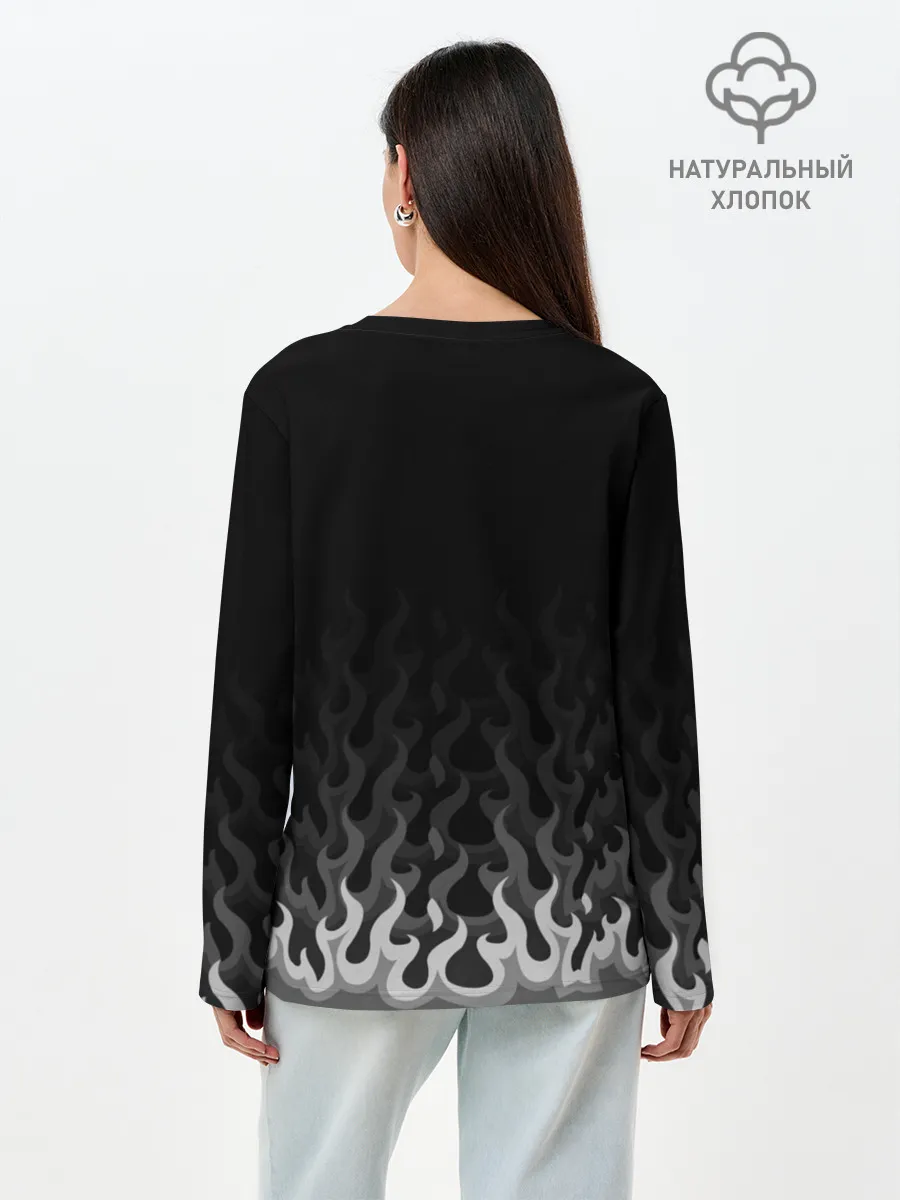 Лонгслив женский. Хлопок / NIER AUTOMATA