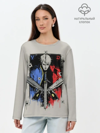 Лонгслив женский. Хлопок / Братья Спарды
