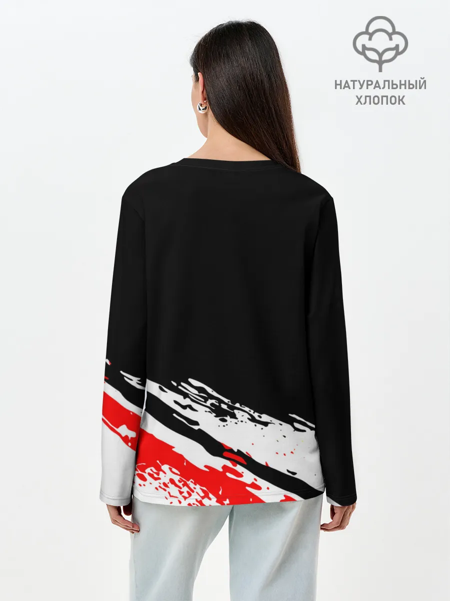 Лонгслив женский. Хлопок / Иноске Хашибира Kimetsu no Yaiba
