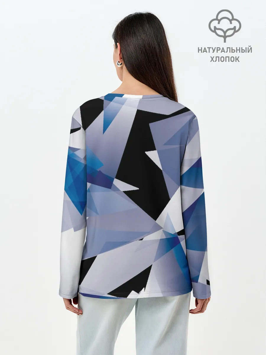Лонгслив женский. Хлопок / Broken glass