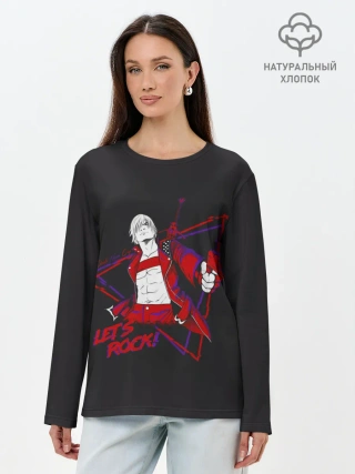 Лонгслив женский. Хлопок / Lets Rock | DMC