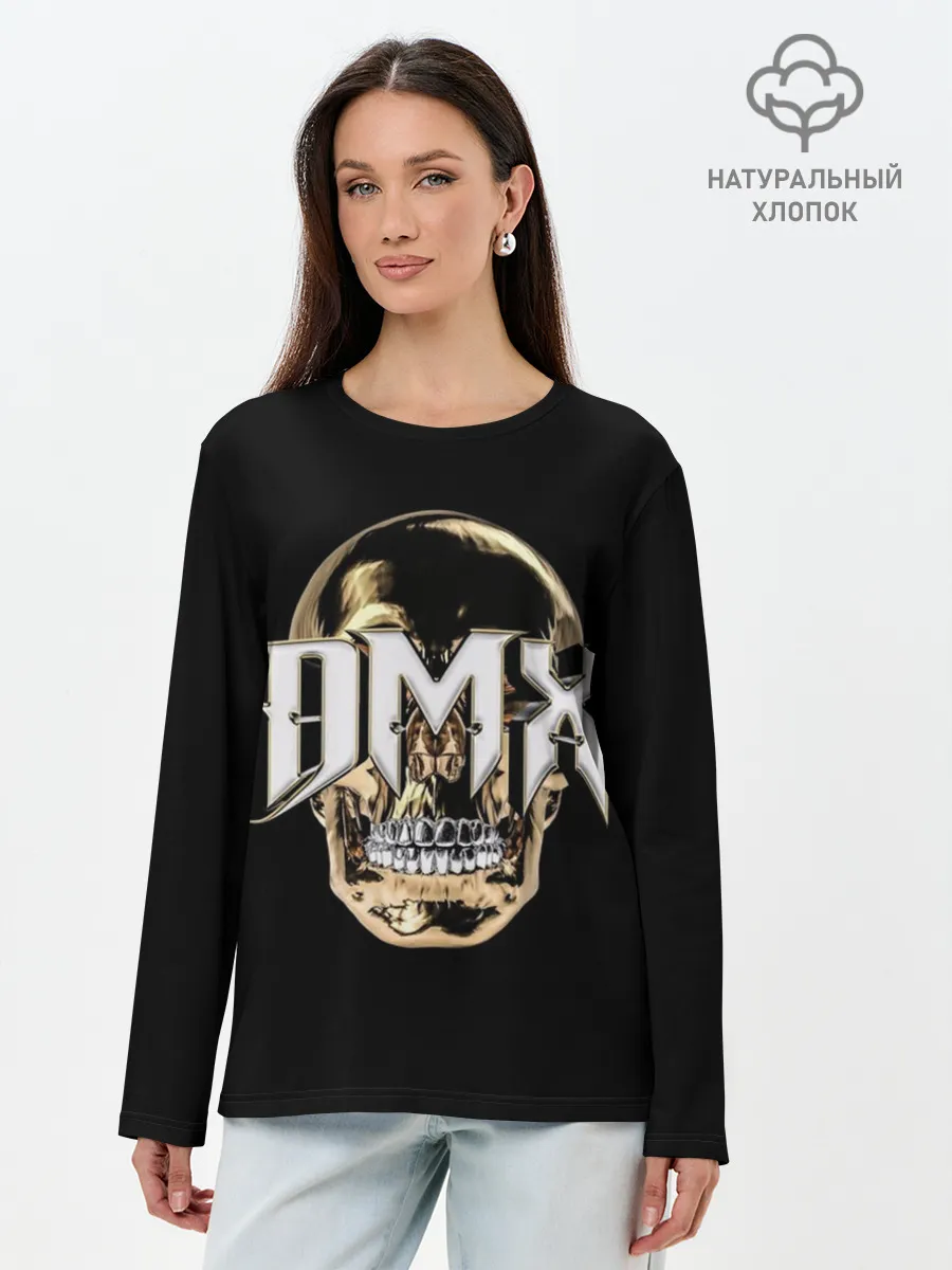 Лонгслив женский. Хлопок / DMX Skull