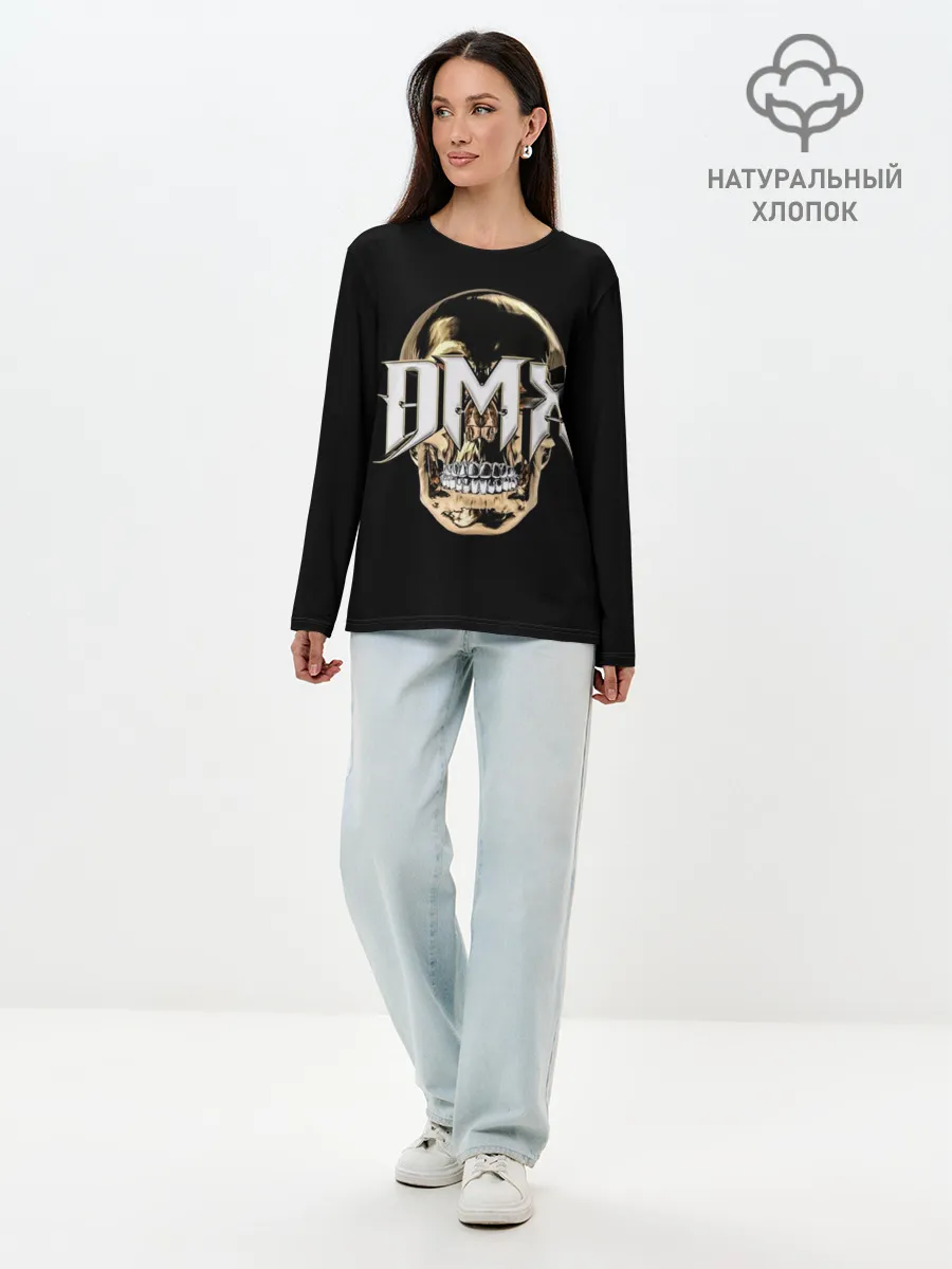 Лонгслив женский. Хлопок / DMX Skull