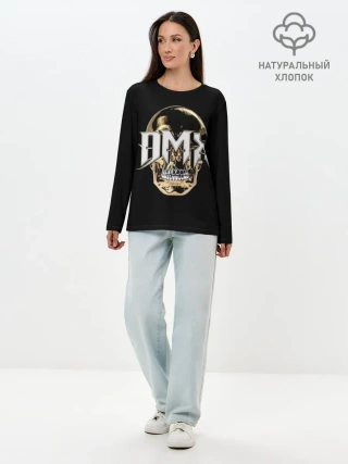 Лонгслив женский. Хлопок / DMX Skull