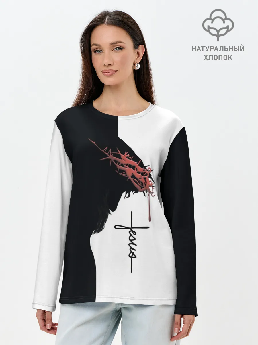 Лонгслив женский. Хлопок / Смирение