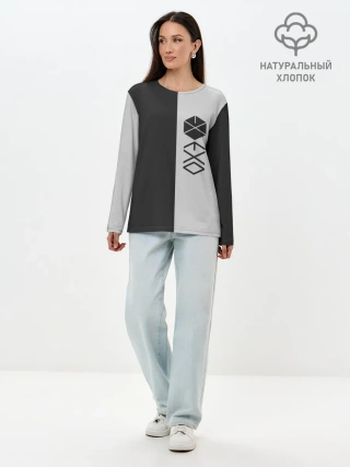 Лонгслив женский. Хлопок / EXO