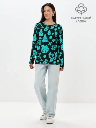 Лонгслив женский. Хлопок / Поход