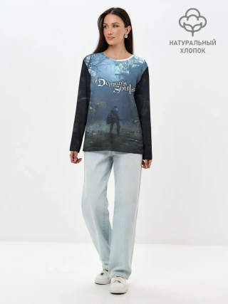 Лонгслив женский. Хлопок / Demons Souls art