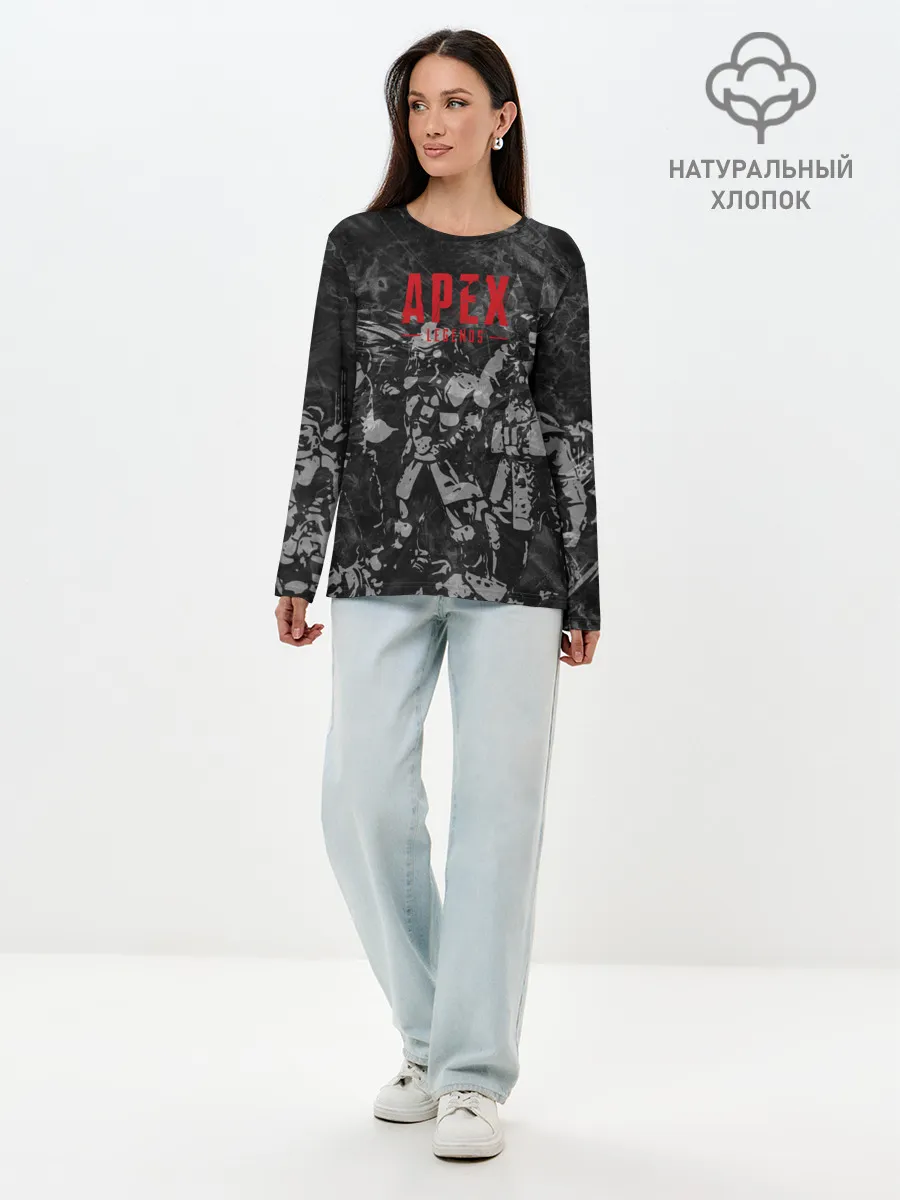 Лонгслив женский. Хлопок / Apex Legends / Легенды Апекса