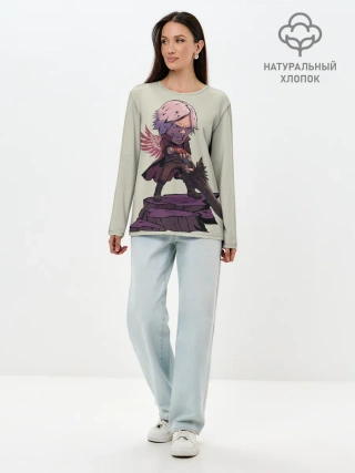 Лонгслив женский. Хлопок / Dante Big head