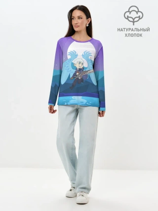 Лонгслив женский. Хлопок / Nero anime